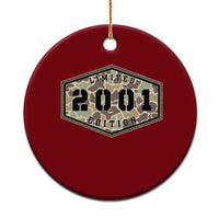 25th Birthday Hunting Ceramic Ornament 2001 Limited Edition Vintage Camouflage Gifts For Turning 25