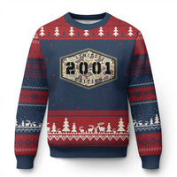 25th Birthday Hunting Ugly Christmas Sweater 2001 Limited Edition Vintage Camouflage Gifts For Turning 25