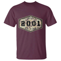 25th Birthday Hunting T Shirt 2001 Limited Edition Vintage Camouflage Gifts For Turning 25