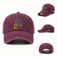 Funny 90th Birthday 80s Rock Lover Washed Cotton Baseball Cap I May Be 90 But I Got To See All The Cool Bands