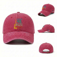 Funny 45th Birthday 80s Rock Lover Washed Cotton Baseball Cap I May Be 45 But I Got To See All The Cool Bands