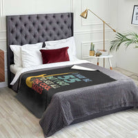 Funny 55th Birthday 80s Rock Lover Throw Blanket I May Be 55 But I Got To See All The Cool Bands