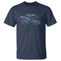 Suicide Prevention Awareness T Shirt My Child Always On My Mind Forever In My Heart Feathers Infinity - Wonder Print Shop