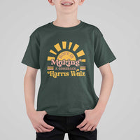 Harris Walz 2024 T Shirt For Kid Hope Is Making A Comeback Retro Sunshine - Wonder Print Shop