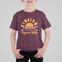Harris Walz 2024 T Shirt For Kid Hope Is Making A Comeback Retro Sunshine - Wonder Print Shop