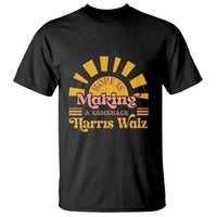 Harris Walz 2024 T Shirt Hope Is Making A Comeback Retro Sunshine - Wonder Print Shop