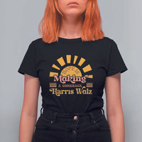 Harris Walz 2024 T Shirt For Women Hope Is Making A Comeback Retro Sunshine - Wonder Print Shop