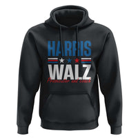 Harris Walz Supporter Hoodie Prosecutor And Coach Star US Elections 2024 - Wonder Print Shop