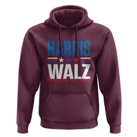 Harris Walz Supporter Hoodie Prosecutor And Coach Star US Elections 2024 - Wonder Print Shop
