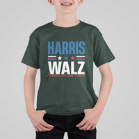 Harris Walz Supporter T Shirt For Kid Prosecutor And Coach Star US Elections 2024 - Wonder Print Shop