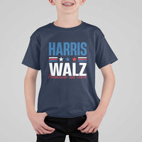 Harris Walz Supporter T Shirt For Kid Prosecutor And Coach Star US Elections 2024 - Wonder Print Shop