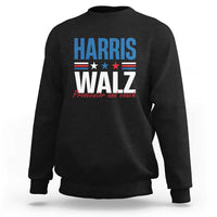 Harris Walz Supporter Sweatshirt Prosecutor And Coach Star US Elections 2024 - Wonder Print Shop