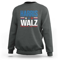 Harris Walz Supporter Sweatshirt Prosecutor And Coach Star US Elections 2024 - Wonder Print Shop