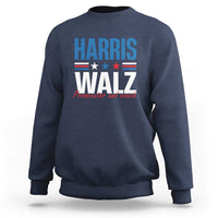 Harris Walz Supporter Sweatshirt Prosecutor And Coach Star US Elections 2024 - Wonder Print Shop