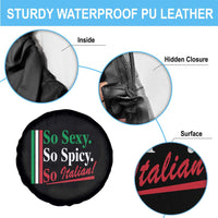 Funny Italian Pride Spare Tire Cover So Sexy So Spicy So Italian Chef Humor - Wonder Print Shop