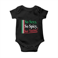 Funny Italian Pride Baby Onesie So Sexy So Spicy So Italian Chef Humor - Wonder Print Shop