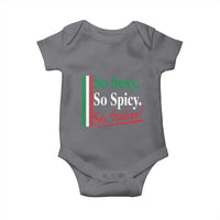 Funny Italian Pride Baby Onesie So Sexy So Spicy So Italian Chef Humor - Wonder Print Shop