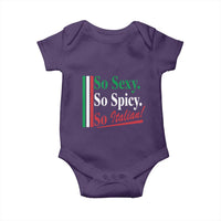 Funny Italian Pride Baby Onesie So Sexy So Spicy So Italian Chef Humor - Wonder Print Shop