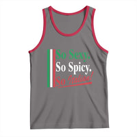Funny Italian Pride Tank Top So Sexy So Spicy So Italian Chef Humor - Wonder Print Shop