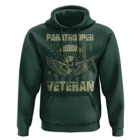Paratrooper Veteran Hoodie Airborne Military Vintage American Flag - Wonder Print Shop