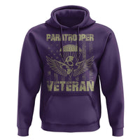 Paratrooper Veteran Hoodie Airborne Military Vintage American Flag - Wonder Print Shop