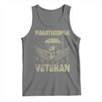 Paratrooper Veteran Tank Top Airborne Military Vintage American Flag - Wonder Print Shop
