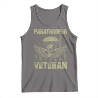 Paratrooper Veteran Tank Top Airborne Military Vintage American Flag - Wonder Print Shop