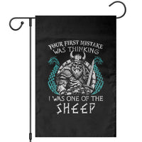Viking Your First Mistake Was Thinking I Was One Of The Sheep Garden Flag Viking Warrior - Wonder Print Shop