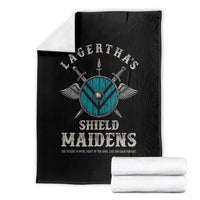 Lagertha's Shield Maidens Throw Blanket The Future Is Open Trust In The Gods Viking Warrior - Wonder Print Shop