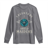 Lagertha's Shield Maidens Long Sleeve Shirt The Future Is Open Trust In The Gods Viking Warrior - Wonder Print Shop