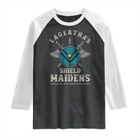 Lagertha's Shield Maidens Raglan Shirt The Future Is Open Trust In The Gods Viking Warrior - Wonder Print Shop