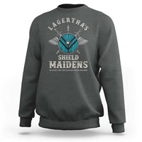 Lagertha's Shield Maidens Sweatshirt The Future Is Open Trust In The Gods Viking Warrior - Wonder Print Shop