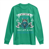 Funny I Am Not A Princess I Am A Shieldmaiden Long Sleeve Shirt Viking Pride - Wonder Print Shop