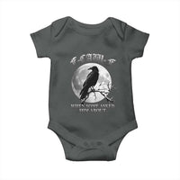 Funny F Caw F Baby Onesie When Some Asked Him About Black Crow Moon Gothic - Wonder Print Shop