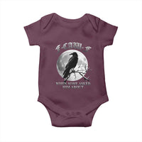 Funny F Caw F Baby Onesie When Some Asked Him About Black Crow Moon Gothic - Wonder Print Shop