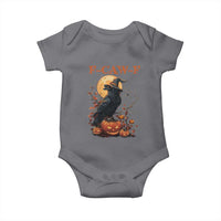 Funny Halloween F Caw F Baby Onesie Black Crow Moon Gothic Spooky Season - Wonder Print Shop