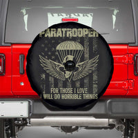 Military Paratrooper Spare Tire Cover For Those I Love I Will Do Horrible Things Airborne Soldier - Wonder Print Shop