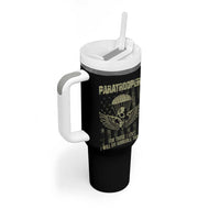 Military Paratrooper Tumbler With Handle For Those I Love I Will Do Horrible Things Airborne Soldier - Wonder Print Shop