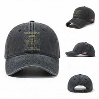 Military Paratrooper Washed Cotton Baseball Cap For Those I Love I Will Do Horrible Things Airborne Soldier