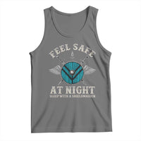Funny Feel Safe At Night Sleep With A Shieldmaiden Tank Top Viking Pride - Wonder Print Shop