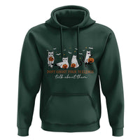 Halloween School Counselor Hoodie Don't Ghost Your Feelings Talk About Them Ghost Cats