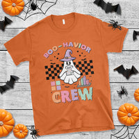 Funny Halloween Behavior Analyst T Shirt Boo-Havior Retro Ghost Witch ABA RBT - Wonder Print Shop