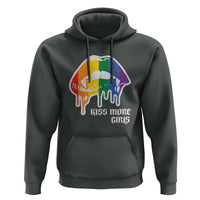 LGBT Lesbian Halloween Hoodie Kiss More Girls Rainbow Vampire Lips