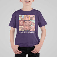In My Moo Deng Era T Shirt For Kid Cute Hippo Zoo Meme Baby Pygmy - Wonder Print Shop