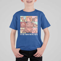 In My Moo Deng Era T Shirt For Kid Cute Hippo Zoo Meme Baby Pygmy - Wonder Print Shop