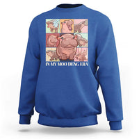In My Moo Deng Era Sweatshirt Cute Hippo Zoo Meme Baby Pygmy - Wonder Print Shop