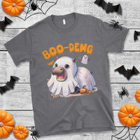 Funny Moo Deng T Shirt Boo Deng Cute Hippo Zoo Meme Baby Pygmy Halloween - Wonder Print Shop