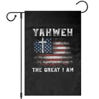 Yahweh The Great I Am Christian Faith Garden Flag Vintage American Flag - Wonder Print Shop