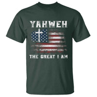 Yahweh The Great I Am Christian Faith T Shirt Vintage American Flag - Wonder Print Shop