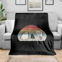 Retro Salt And Light Be Ye Salt Christian Throw Blanket - Wonder Print Shop